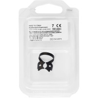 KKD® Kofferdam Klammern triColor Antireflect - 1 db, fekete matt, Nr. 7, für alsó Molaren - 2231