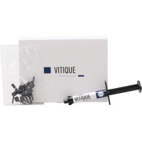 Vitique - csomag 6 g Spritze Zement white, 10 Veneer-Tips - 213044