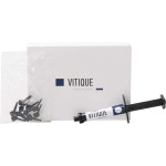 Vitique - csomag 6 g Spritze Zement rózsaszín, 10 Veneer-Tips - 213045