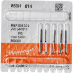 Diamanten 869, gyémántcsiszoló, fekete, ISO 014, FG, 5 darab
