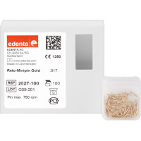 Reto-Minipin - csomag 100 Stifte Gold .017'/0,5 mm - 2027-100