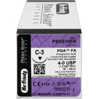 Nahtmaterial - 12 darabos csomag, PGA 4-OFA/C3, ungefärbt - PSN510FA Nahtmaterial - 12 darabos csomag, PGA 4-OFA/C3, ungefärbt - PSN510FA