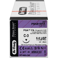 Nahtmaterial - 12 darabos csomag, PGA 5-OFA/C3, ungefärbt - PSN515FA