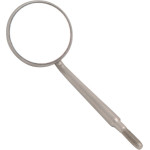 Crystal HD Edelstahl-Spiegelansätze - Packung 12 Stück Größe 3, Ø 20 mm, US-Gewinde - 50R380