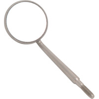 Crystal HD Edelstahl-Spiegelansätze - Packung 12 Stück Größe 3, Ø 20 mm, US-Gewinde - 50R380