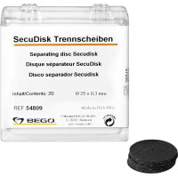 Secudisc, Szeparáló korongok, szereletlen ISO 250, 0,3 mm, 20 darab