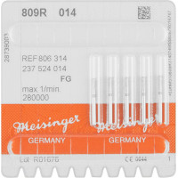 Diamanten 809R, gyémántcsiszoló, kék, ISO 014, FG, 5 darab