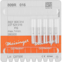 Diamanten 809R, gyémántcsiszoló, kék, ISO 016, FG, 5 darab