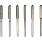 Circone (882) (ISO 20) (0°), Parallelfrézer, Turbina (FG, Ø 1,6 mm, ISO 314) ISO 20 Henger, ISO-Forma 142, Gyémánt - Fém, 0°, 6x1 darab
