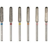 Circone (850) (ISO 23) (1°), Parallelfrézer, Turbina (FG, Ø 1,6 mm, ISO 314) ISO 23 Kónusz, ISO-Forma 199, Gyémánt - Fém, 1°, 6x1 darab