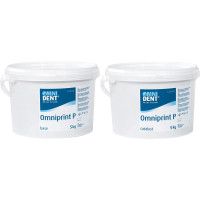 Omni (Omniprint) (Putty), Laborszilikon (Putty), Vödör, nagyon magas konzisztencia, gyúrható, A-szilikon (VPS), 1:1, 2x1 darab