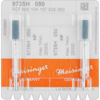 Diamantschleifer 9735, gyémánt-kerámia-polírozó, kék, ISO 050, HP, 2 darab