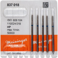 Diamanten 837, gyémántcsiszoló, kék, ISO 018, HP, 5 darab