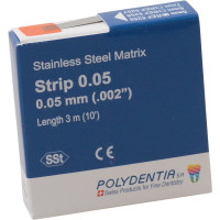 Matrizenband - csomag 3 m Band Breite 5 mm, Stärke 0,05 mm, hart - 5255