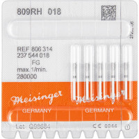 Diamanten 809R, gyémántcsiszoló, fekete, ISO 018, FG, 5 darab
