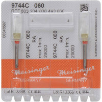 Diamantpolierer 9744, gyémánt-kerámia-polírozó, sárga, ISO 060, RA, 2 darab