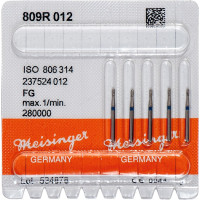 Diamanten 809R, gyémántcsiszoló, kék, ISO 012, FG, 5 darab