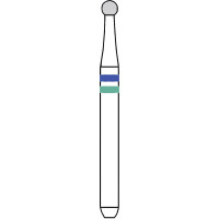 Diamanten 6801Z, gyémántcsiszoló, kék, ISO 014, FG, 2 darab