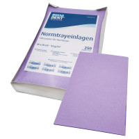 Normtrayeinlagen - 250 darabos csomag, 28 x 18 cm, lila - 91953