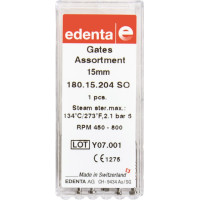 Gates 180, gyökércsatorna tágító Sortiment, 15 mm, RA, 6 darab