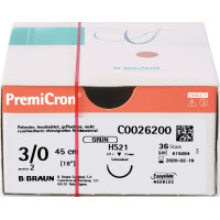 PremiCron® - 36 darabos csomag, zöld HS21, 45 cm, USP3/0 - C0026200
