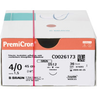 PremiCron® - 36 darabos csomag, zöld DS12, 45 cm, USP4/0 - C0026173