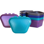 Prothesen-Boxen - Packung 12 Stück farblich sortiert - 30X800