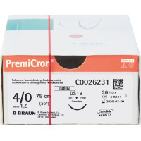 PremiCron® - 36 darabos csomag, zöld DS19, 75 cm, USP4/0 - C0026231