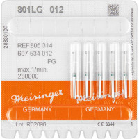 Diamanten 801L, gyémántcsiszoló, zöld, ISO 012, FG, 5 darab