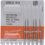 Diamanten 849L, gyémántcsiszoló, fehér, ISO 012, RAXL, 5 darab