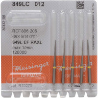 Diamanten 849L, gyémántcsiszoló, sárga, ISO 012, RAXL, 5 darab
