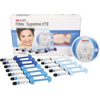 Filtek Supreme XTE (Professional), Tömőanyag (Kompozit), fecskendők, fényre keményedő, Kompozit - Nano-töltőanyag, 3 g, 12x1 darab