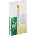 Titanium (71), Labor frézer (Egyszeru fogazás), Kézidarab (HP, Ø 2,35 mm, ISO 104, 44,5 mm) ISO 40 közepes, Egyszeru fogazás - medium (ISO 175), Titánnitrid bevonatú keményfém, 1 darab