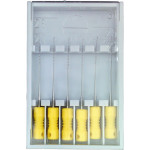 Nervnadeln, idegtű, 9107, sárga ISO 030, 6 darab