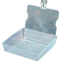 Munkatál, (203 x 203 x 60 mm), átlátszó, Műanyag, 1 darab