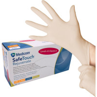 Medicom® SafeTouch® Rejuvenate Latex-Handschuhe - 100 darabos csomag, púdermentes, natural, XS - 1163-A