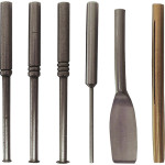 Vermessungssatz nach Ney - Set 3 Unterschnitt-Messinstrumente (0,25 mm, 0,5 mm, 0,75 mm), 1 Sucherstift, 1 Wachsschaber, 1 Minenhalter, 10 Graphitminen, Schaft  Ø 3 mm - 22160