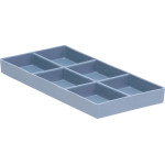 Cabinet Tray Nr. 20 - Stück 6-Fächer, 9,2 x 19,7 cm, blau - 20Z206B