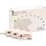 Telio (CAD), (19,0 x 15,4 x 39 mm) (Sirona) (B 40L) (Bleach) (Low Translucency) (3), CAD/CAM-blokk (Műanyag), téglalap alakú, Polimetilmetakrilát (PMMA), 3, 3 darab