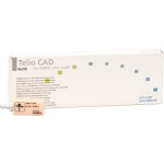 Telio (CAD), (19,0 x 15,4 x 39 mm) (Sirona) (B 40L) (Low Translucency) (A2), CAD/CAM-blokk (Műanyag), téglalap alakú, Polimetilmetakrilát (PMMA), 9 darab