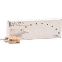 Telio (CAD), (19,0 x 15,4 x 39 mm) (Sirona) (B 40L) (Low Translucency) (A3), CAD/CAM-blokk (Műanyag), téglalap alakú, Polimetilmetakrilát (PMMA), 9 darab