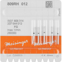 Diamanten 809R, gyémántcsiszoló, fekete, ISO 012, FG, 5 darab