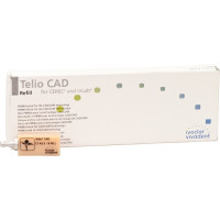 Telio (CAD), (19,0 x 15,4 x 39 mm) (Sirona) (B 40L) (Low Translucency) (A3.5), CAD/CAM-blokk (Műanyag), téglalap alakú, Polimetilmetakrilát (PMMA), 9 darab