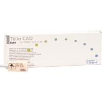 Telio (CAD), (19,0 x 15,4 x 39 mm) (Sirona) (B 40L) (Low Translucency) (B1), CAD/CAM-blokk (Műanyag), téglalap alakú, Polimetilmetakrilát (PMMA), 9 darab