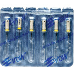 CC+Bur (353), K-Fúró, Fogantyú - műanyag ISO 15 röntgenopák, ISO színkódolt, Nemesacél, 25 mm, 6 darab