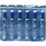 CC+Bur (353), K-Fúró, Fogantyú - műanyag ISO 30 röntgenopák, ISO színkódolt, Nemesacél, 25 mm, 6 darab