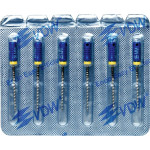 CC+Bur (353), K-Fúró, Fogantyú - műanyag ISO 60 röntgenopák, ISO színkódolt, Nemesacél, 25 mm, 6 darab