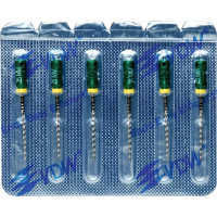 CC+Bur (353), K-Fúró, Fogantyú - műanyag ISO 70 röntgenopák, ISO színkódolt, Nemesacél, 25 mm, 6 darab