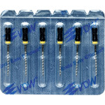 CC+Bur (353), K-Fúró, Fogantyú - műanyag ISO 80 röntgenopák, ISO színkódolt, Nemesacél, 25 mm, 6 darab