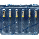 CC+File (363) (25 mm) (ISO 15), K-reszelő (kézzel), Fogantyú - műanyag ISO 15 sterilen csomagolva, ISO színkódolt, Nemesacél, 25 mm, 6 darab